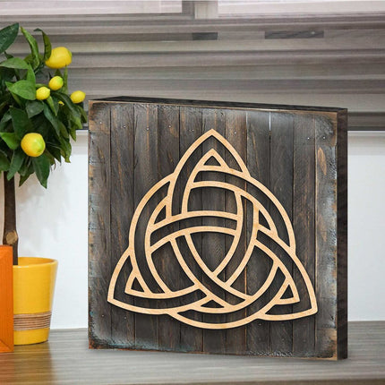 Spiral Symbol Celtic Art Wooden Wall Art by Celtic Art - Celtic Decor - 953168B-2