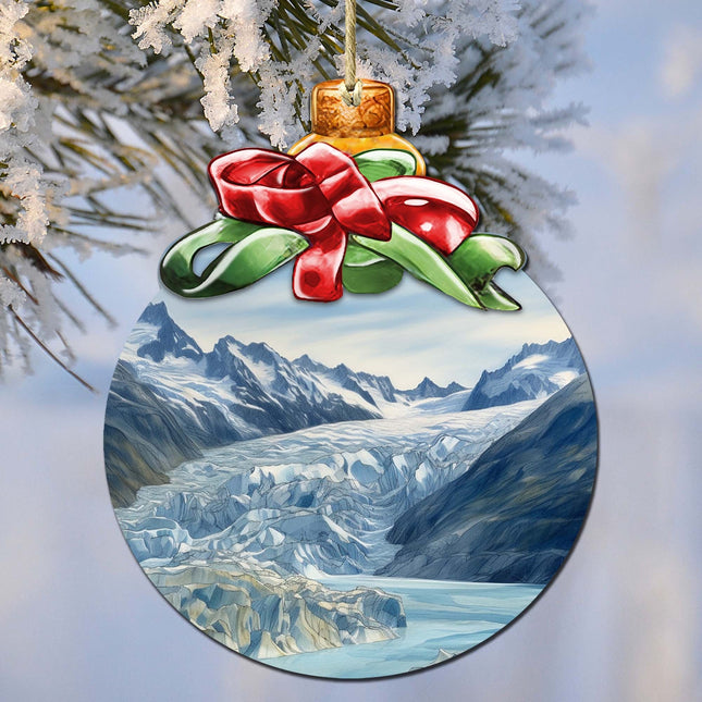 The Beauty That is Alaska Wooden Ornaments by G.Debrekht - Wildlife Holiday Decor - 870029-0