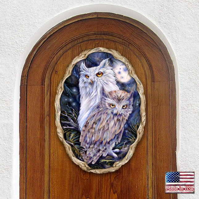 Night Watch Owls Wildlife Wall Art - J. Bergsma - Wildlife Holiday Decor - 8591902W-JB-0