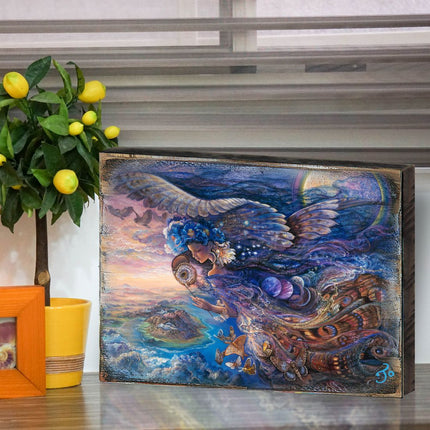 Queen of the Night Fantasy Wooden Wall Art by Josephine Wall - Fantasy Decor - 852127-JW-4