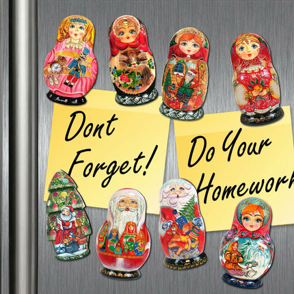 Angels Santa Cat Shaped Refrigerator Magnets by Laura Seeley Set of 3-2