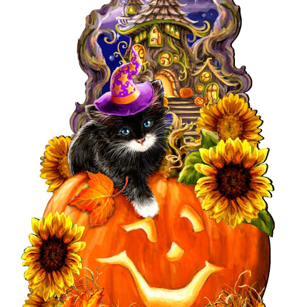 Halloween Kitten Door Decor by D. Gelsinger - Thanksgiving Halloween Decor - 8461066H-DG-4