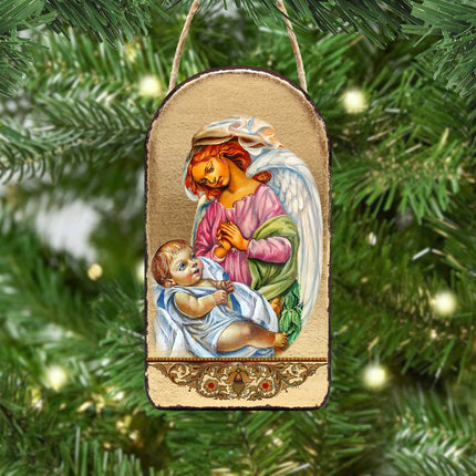 Blessing Angels Religious Christian Sacred Icon Ornament - Inspirational Icon Decor - 87028-2