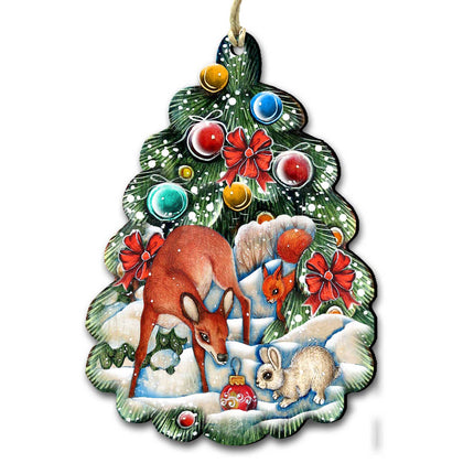Forest Christmas Tree Holiday Door Decor by G. DeBrekht - Christmas Decor - 8119182H-4