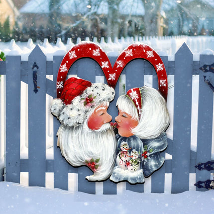 Merry Kissmas! Holiday Door Decor by Jamie Mills-Price - Christmas Decor - 8457514H-1