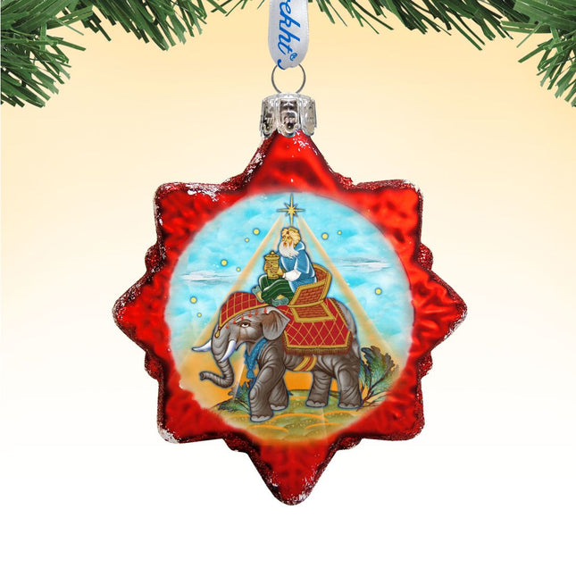 Gaspar Three Kings Mercury Glass Ornament by G. DeBrekht - Nativity Holiday Decor - 772014-0