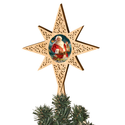 Enchanted Santa Tree Topper by D. Gelsinger - Christmas Decor - 89485-DG-4