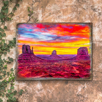 Canyons Landscape Art Wooden Wall Art by Nature Wonders - Nature Wildlife Decor  - 95236B-1