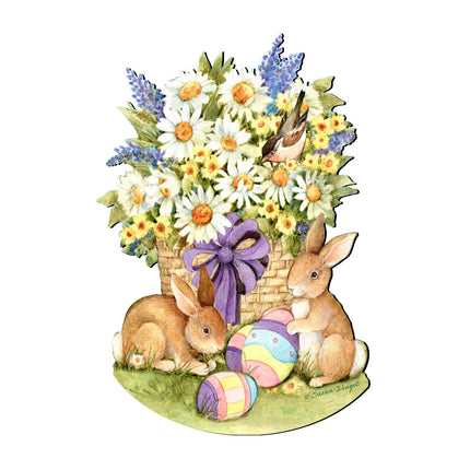 Spring Bunny Easter Door Decor by Susan Winget - Easter Spring Decor - 8471301H-SW-4