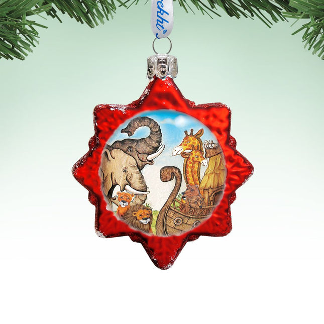 Noah's Ark Mercury Glass Ornament by G. DeBrekht - Nativity Holiday Decor - 773030-0
