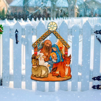 Nativity Christmas Nativity Door Decor by G. DeBrekht - Nativity Holiday Decor - 8114030H-3