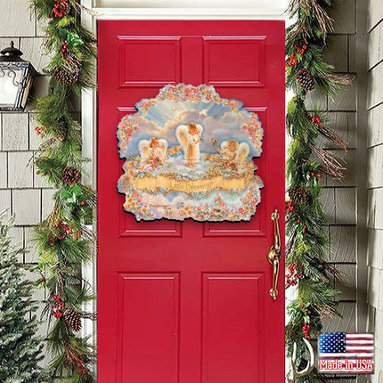 Little Blessings Nativity Door Decor by D. Gelsinger - Nativity Holiday Decor - 8461017H-0708-2