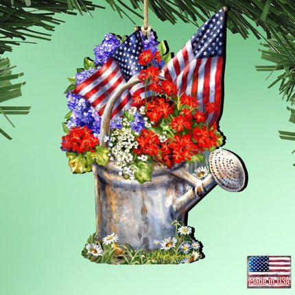 Celebrating the American Freedom Wooden Ornaments by Gelsinger - American Christmas Decor - 8161040-1711-1