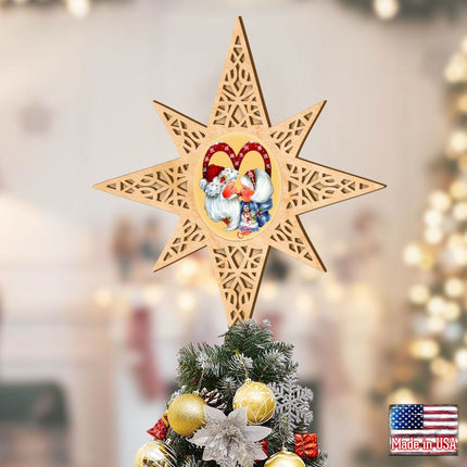 Merry Kissmas Tree Topper by Jamie Mills-Price - Christmas Decor - 89471-JM-2