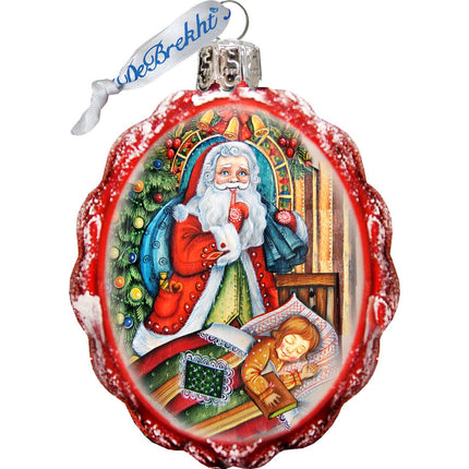 Christmas Night Mercury Glass Ornaments Set of 3 by G. DeBrekht - Christmas Santa Snowman Decor - 770103S3-1