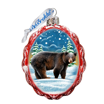 Grizzly Bear Mercury Glass Ornament by G. DeBrekht - Wildlife Holiday Decor - 771036-4