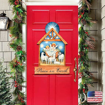 Angels Nativity Wall and Door Decor by Susan Winget - Nativity Holiday Decor - 8471111H-SW-3