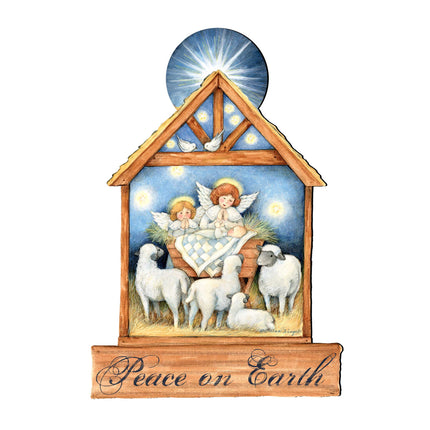 Angels Nativity Wall and Door Decor by Susan Winget - Nativity Holiday Decor - 8471111H-SW-4