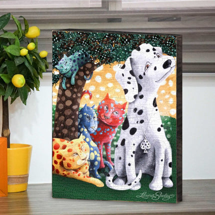 The World We Weave Wooden Wall Art by Laura Seeley - Pets Dog and Cats Decor - 8511119B-2