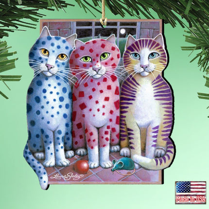 Board Meeting Wooden Ornaments Pets by Laura Seeley - Pets Dog and Cats Decor - 8512051-LS-3