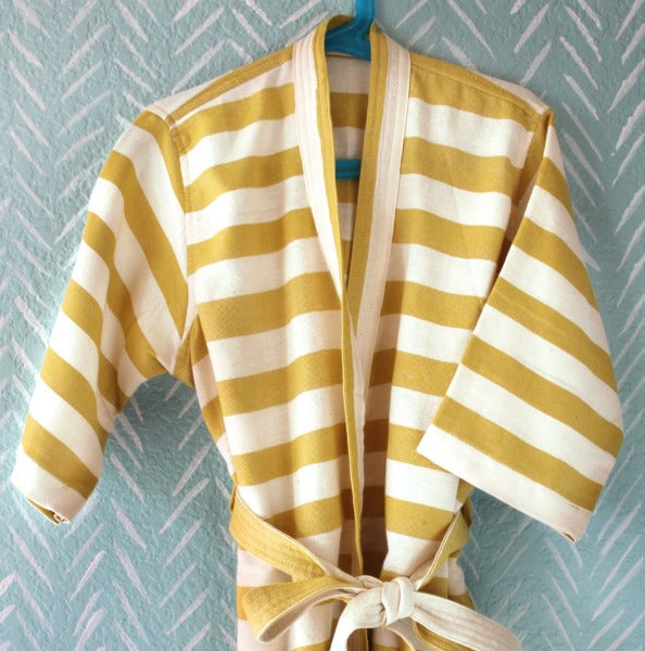Earth Stripe Kids Robe-0