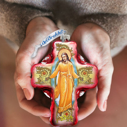 Chrysostom Glass Ornament by G. DeBrekht - Nativity Holiday Decor - 758-007-3