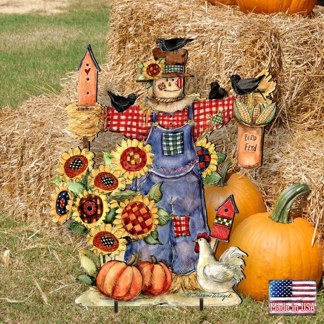 Bethany Scarecrow Halloween Outdoor Decor by Susan Winget - Thanksgiving Halloween Decor - 8471201F-SW-0