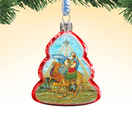 Balthazar Three Kings Mercury Glass Ornament by G. DeBrekht - Nativity Holiday Decor - 772016-0