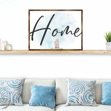 Home - Wooden Housewarming Gift - Contemporary Decor - Wall Decor - Farmhouse Sign - 310338-4