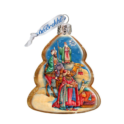 Three Kings Mercury Glass Ornament by G. DeBrekht - Nativity Holiday Décor - 772073-4