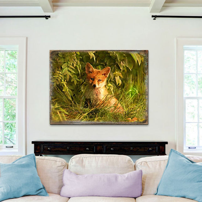 Fox Art Wooden Wall Art by Nature Wonders - Nature Wildlife Decor  - 95294B-0