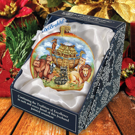 Noah's Ark Ball Glass Ornament by G. DeBrekht - Nativity Holiday Décor - 73521-1