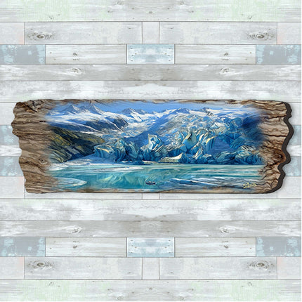 Majestic Glacier Wooden Wall Art by G. DeBrekht Coastal Decor - 8491105W-4