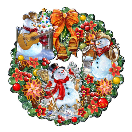 Western Snowy Holiday Door Wreath by D. Gelsinger - Christmas Decor - 8185307-3H-DG-4