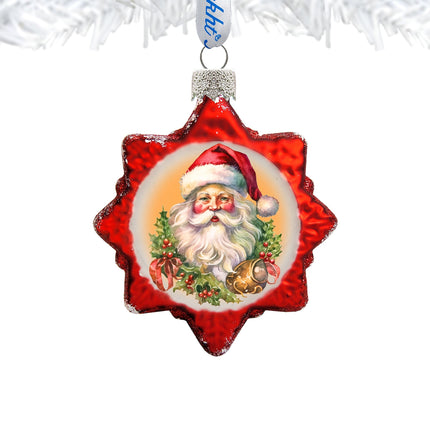 Welcome Santa Mercury Glass Ornaments by G. Debrekht - Christmas Santa Snowman Decor - 776019-2