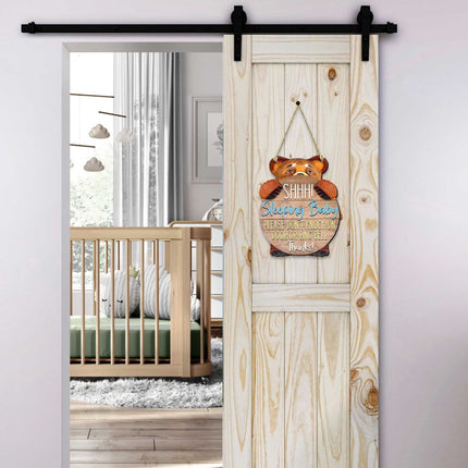 Baby Sleeping Sign for Front Door - Do Not Knock or Ring Doorbell Sign - Don't Disturb sign - Baby Shower Gift-2