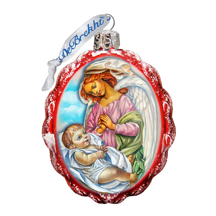 Blessing Child Angel Mercury Glass Ornament by G. DeBrekht - Nativity Holiday Decor - 772019-4