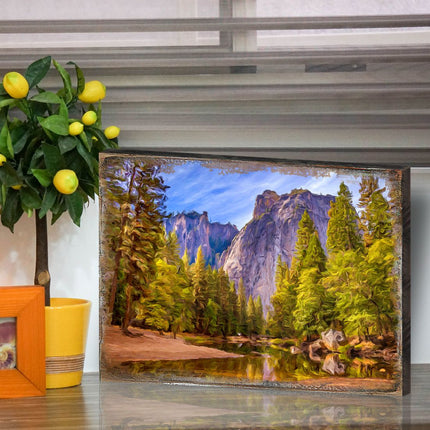 Forest Lake Art Wooden Wall Art by Nature Wonders - Nature Wildlife Decor  - 95238B-3
