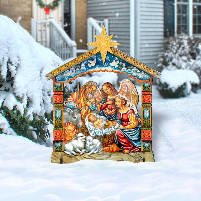 Nativity Outdoor Decor by G. DeBrekht - Nativity Holiday Decor - 8114031F-0