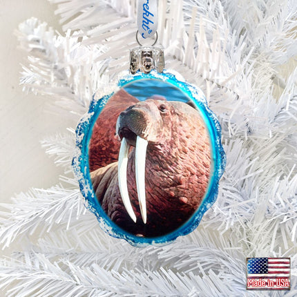 Walrus Mercury Glass Ornament by G. DeBrekht - Wildlife Holiday Decor - 771053-1