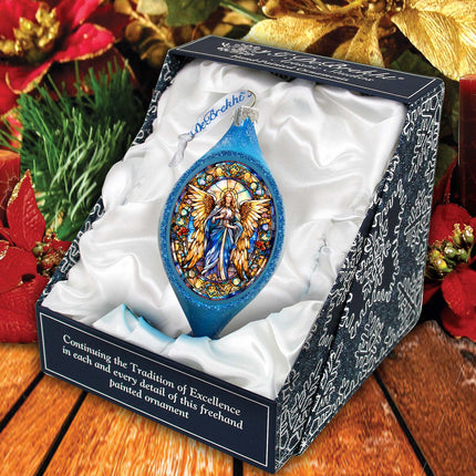 Angel of the Sea Drop Glass Ornament by G. Debrekht - Nativity Holiday Decor - 757-044-4