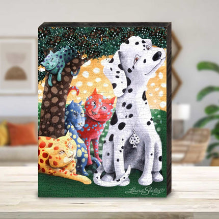 The World We Weave Wooden Wall Art by Laura Seeley - Pets Dog and Cats Decor - 8511119B-0