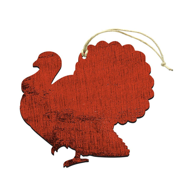 Turkey Wooden Rustic Ornaments Set of 3 99154-0