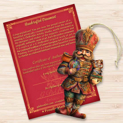 Nutcracker with Clara Wooden Ornaments by G. Debrekht Christmas Decor - 8611059-2