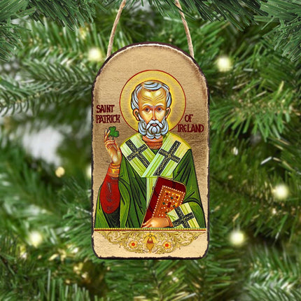 Saint Patrick Religious Celtic Sacred Icon Ornament - Celtic Decor - 87060-2