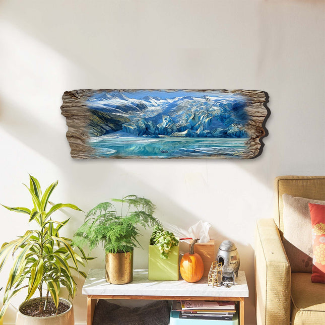 Majestic Glacier Wooden Wall Art by G. DeBrekht Coastal Decor - 8491105W-0