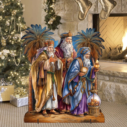 Three Wise Men Outdoor Decor by G. Debrekht - Nativity Holiday Decor - 8611040F-2
