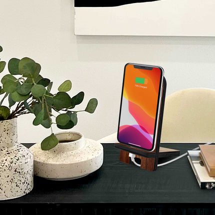 Let Them Run Horse Heads Cell Phone Stand Wood Mobile Tablet Holder Charging Station Organizer - 892097-JB-4