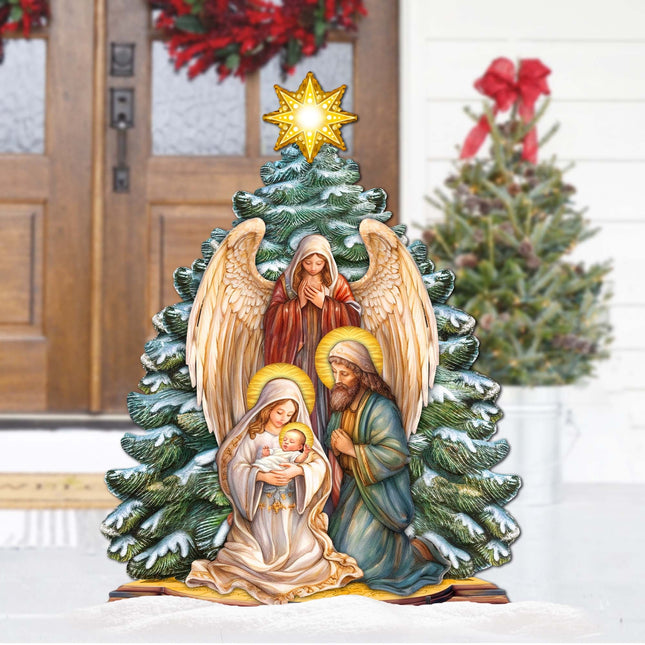 Holy Family Nativity Outdoor Decor by G. Debrekht - Nativity Holiday Decor - 8611042F-0