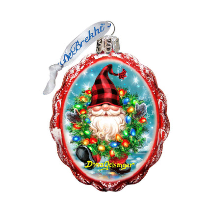 Bright Lights Gnome Dwarf Mercury Glass Ornament by D. Gelsinger - Christmas Decor - 778109-DG-4